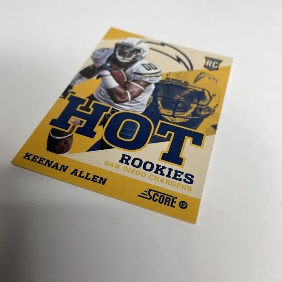 2013 Score Hot Rookies Retail San Diego Chargers Football Card #5 Keenan Allen!! - Picture 5 of 8